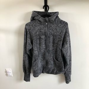 RARE Lululemon Nesting Black Bird Print Scuba Hoodie